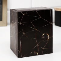 Кружка керамическая &laquo;Лучший из лучших&raquo;, 400 мл, с ложкой и крышкой, цвет белый