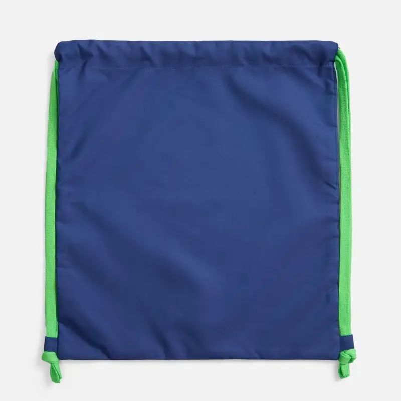 Рюкзак B3, синий с зелеными лямками
