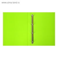 Папка на 4 кольцах А4, ErichKrause Accent, 35 мм, 1750 мкм, черная/салатовая