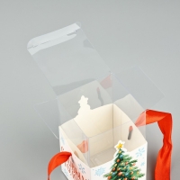 Коробка подарочная новогодняя складная «Ёлочка», 7 х 12 х 7 см, Новый год Коробка подарочная новогодняя складная «Ёлочка», 7 х 12 х 7 см, Новый год