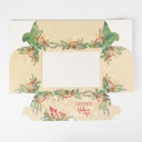 Коробка для капкейков &laquo;Милый зайчик&raquo; 17 х 25 х 10см, Новый год