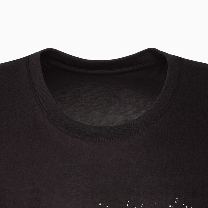 Футболка мужская новогодняя &laquo;Дед мороз&raquo;, цвет чёрный, размер 52