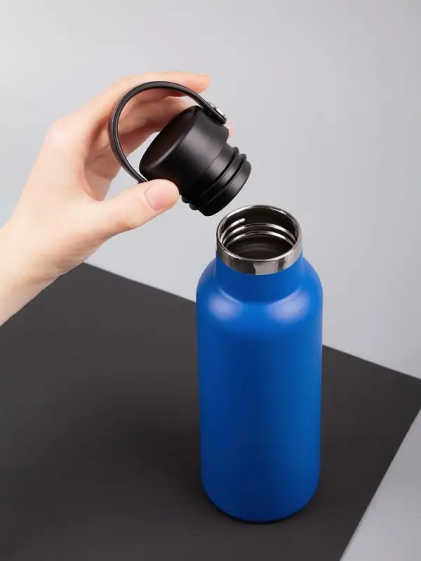 Термобутылка Bidon, синяя Термобутылка Bidon, синяя