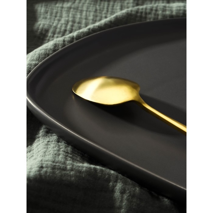 Ложка столовая из нержавеющей стали Magistro «Оску базис», длина 19,5 см, цвет золотой Ложка столовая из нержавеющей стали Magistro «Оску базис», длина 19,5 см, цвет золотой