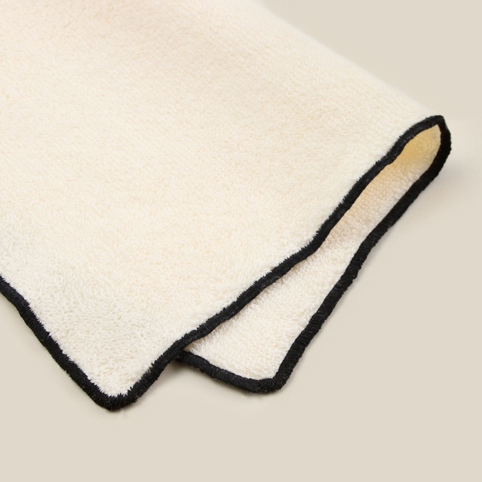 Набор салфеток SL HOME: Black Frame Набор салфеток SL HOME: Black Frame "Айвори" 30х30 см - 3 шт., 100% хлопок, 470 г/м2