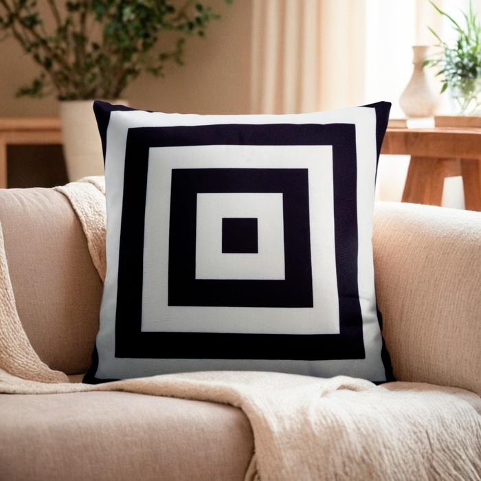 Наволочка декоративная Этель Геометрия «Квадраты» 40х40 см, велюр Наволочка декоративная Этель Геометрия «Квадраты» 40х40 см, велюр