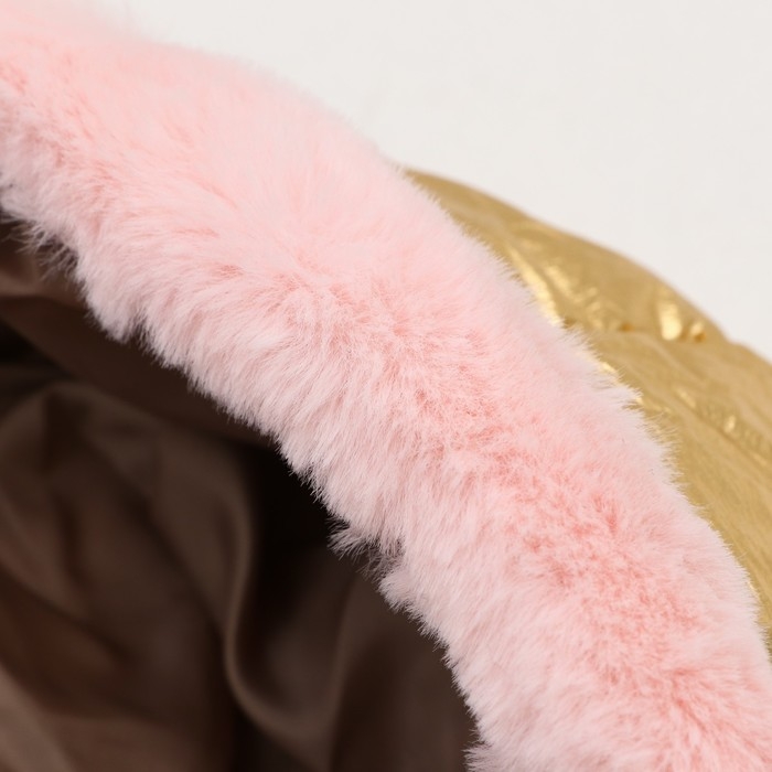 Комбинезон Комбинезон "Блик" с утяжкой, размер 16 (ДС 36 см, ОГ 46 см, ОШ 35 см), золото-лавандовый