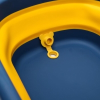 Ванночка детская складная со сливом, &laquo;Мишка&raquo;, 83 см., цвет синий