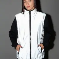 Жилет двусторонний Manifest из светоотражающей ткани, серый, размер M/L