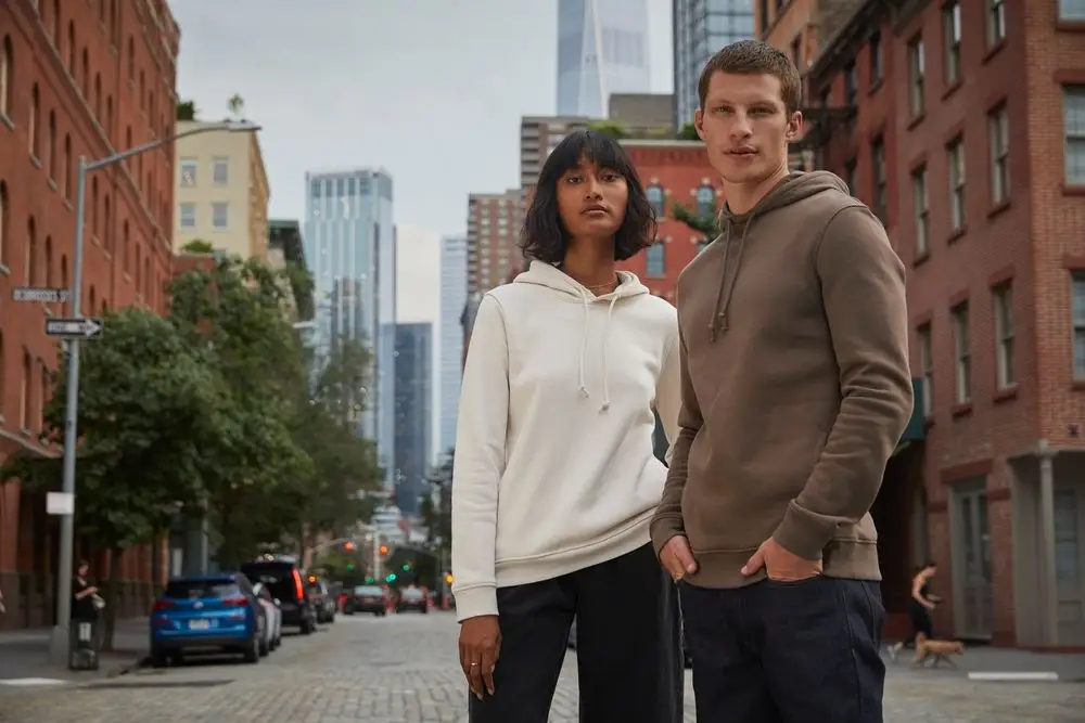 Толстовка с капюшоном унисекс BNC Inspire (Organic), розовая, размер XS