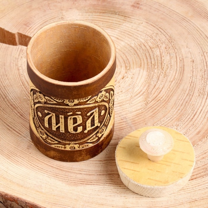 Туес «Мёд», 6х6х11 (9 ) см Туес «Мёд», 6х6х11 (9 ) см