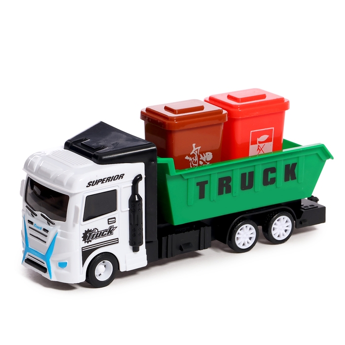 Набор грузовиков &laquo;Мусоровоз&raquo;, инерция, 2 машины, баки