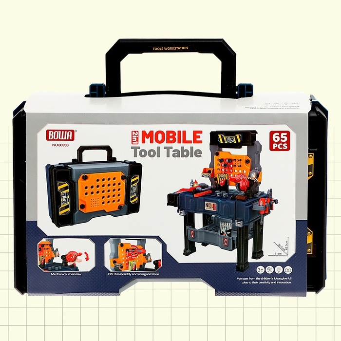 Игровой модуль 2 в 1 &laquo;Чемодан мастера&raquo;, 65 элементов