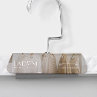 Вешалки для брюк и юбок LaDо́m Eliot, 29×15 см, 3 шт, с зажимами, цвет белый Вешалки для брюк и юбок LaDо́m Eliot, 29×15 см, 3 шт, с зажимами, цвет белый