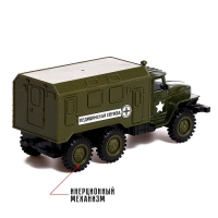 Грузовик металлический «УРАЛ «Армия», инерция, масштаб 1:43, цвет зелёный Грузовик металлический «УРАЛ «Армия», инерция, масштаб 1:43, цвет зелёный