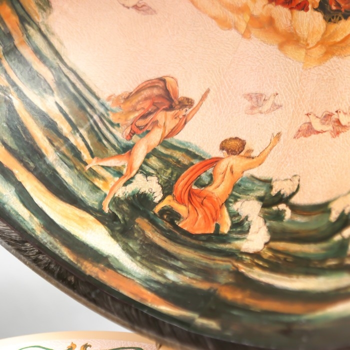 Глобус-бар декоративный, песочный цвет 43х33х33 см