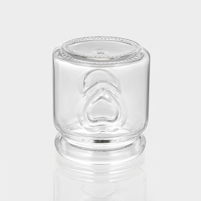 Баночка стеклянная для хранения сыпучих продуктов Доляна &laquo;Парфе&raquo;, 110 мл, 6&times;6,5 см, с пробковой крышкой