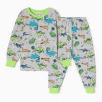 Пижама для мальчика &laquo;Эльф&raquo;, цвет серый, рост 98 см