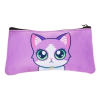 Пенал мягкий 1 отделение, 115х220, плоский, для девочки, сиреневый, Seventeen Пенал мягкий 1 отделение, 115х220, плоский, для девочки, сиреневый, Seventeen