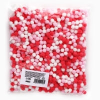 Набор текстильных деталей для декора. Помпоны для творчества &laquo;Розовые Микс&raquo;, 55 гр