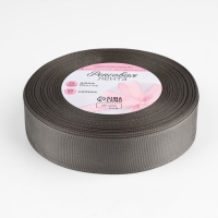 Лента репсовая, 25 мм, 23 &plusmn; 1 м, цвет серый №107