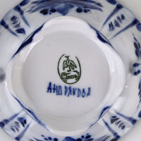 Сахарница &laquo;Иринка&raquo;, 16х13х10 см, гжель