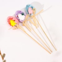 Декор на палочке &laquo;Цыплята в яице&raquo;, пасхальный, 3 шт., 4 &times; 12,5 &times; 25 см