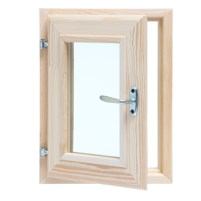 Окно, 40&times;30см, двойное стекло, из хвои