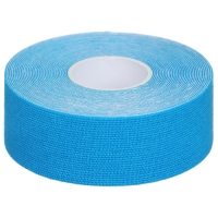 Кинезиотейп ONLYTOP, 2,5 см х 5 м, цвет голубой Кинезиотейп ONLYTOP, 2,5 см х 5 м, цвет голубой