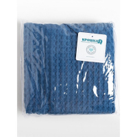 Полотенце уголок вафельное Крошка Я "Boho" 120х120 см, цвет синий, 100% хлопок, 290 г/м2