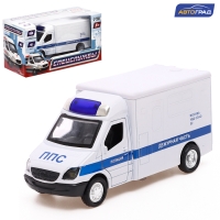 Машина &laquo;Спецслужбы&raquo;, металлическая, световые и звуковые эффекты, открываются двери, инерция, цвет МИКС