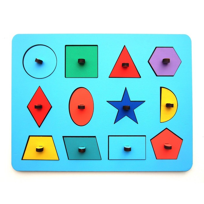 Рамки-вкладыши М.Монтессори &laquo;Геометрия&raquo;, МИКС