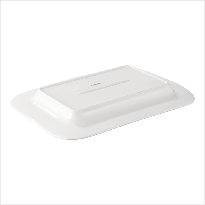 Блюдо фарфоровое прямоугольное Magistro Сrotone, 35,7&times;25,6&times;3,1 см, цвет белый
