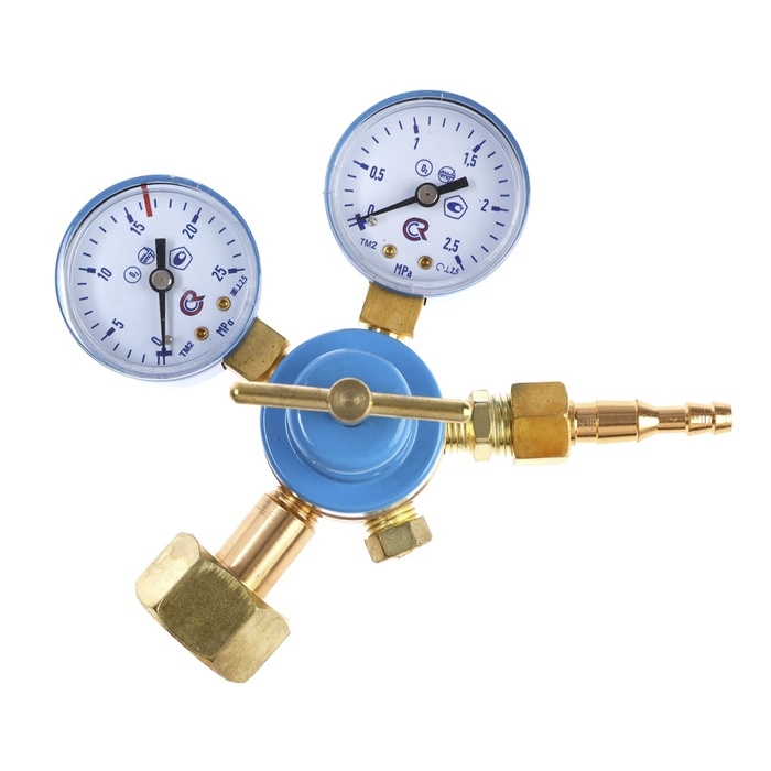 Редуктор кислородный ТУНДРА, 50 м3/ч, рабочее/на входе 1.25/20 МПа, алюминий Редуктор кислородный ТУНДРА, 50 м3/ч, рабочее/на входе 1.25/20 МПа, алюминий