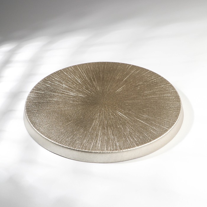 Блюдо &laquo;Золотая кувшинка&raquo;, стеклянное, d=32 см