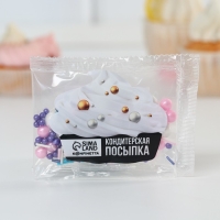 Посыпка кондитерская фигурная: розовая, голубая, фиолетовая, 25 г. Посыпка кондитерская фигурная: розовая, голубая, фиолетовая, 25 г.