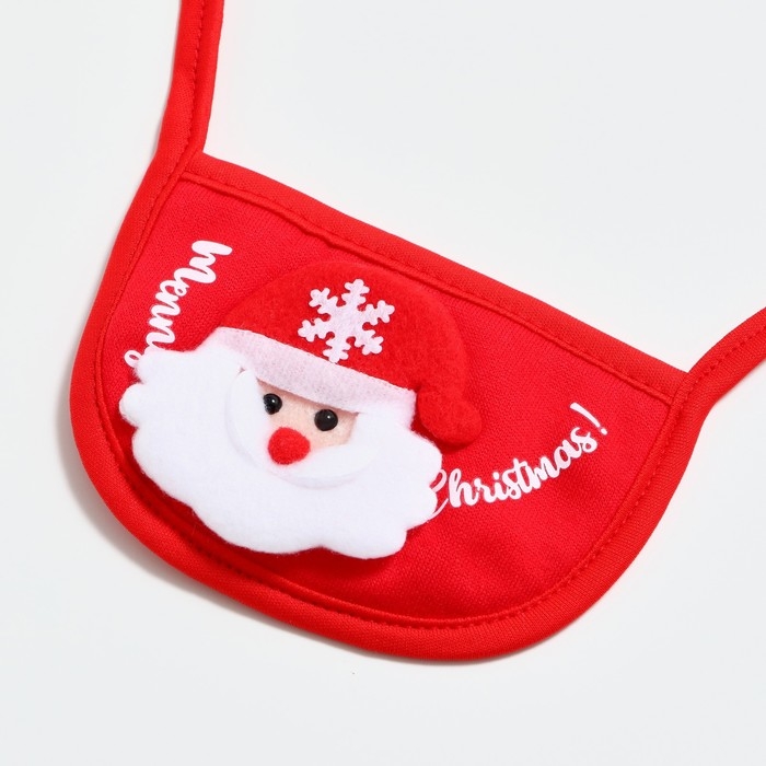 Новый год. Воротник для собак Новый год. Воротник для собак "Санта", красный