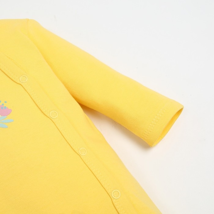 Комбинезон Крошка Я Flower, рост 68-74 см, жёлтый