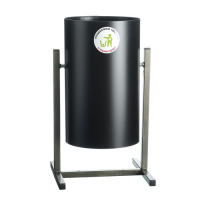 Урна уличная "Круг" 18 л, черная, бак 0,5 мм, 54 х 31 х 31 см Урна уличная "Круг" 18 л, черная, бак 0,5 мм, 54 х 31 х 31 см