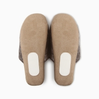 Тапочки женские с открытым носом ECO размер 40-41, коричневый Тапочки женские с открытым носом ECO размер 40-41, коричневый