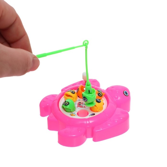 Рыбалка заводная &laquo;Черепашка&raquo;, 6 рыбок, 1 удочка, МИКС