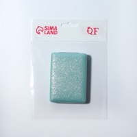 Зеркало складное &laquo;Блеск&raquo;, 6,3 &times; 8,7 &times; 1,8 см, цвет голубой