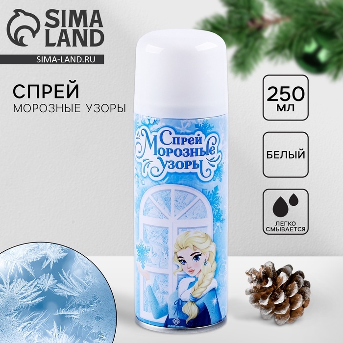Новый год. Искусственный снег спрей «Морозные узоры», 250 мл. Новый год. Искусственный снег спрей «Морозные узоры», 250 мл.