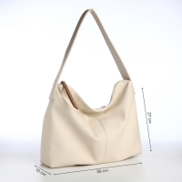 Сумка женская на молнии, цвет бежевый Сумка женская на молнии, цвет бежевый