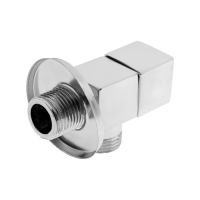 Кран угловой ZEIN engr, 1/2" х 1/2", квадратный, кран-букса латунь, цинк, хром Кран угловой ZEIN engr, 1/2" х 1/2", квадратный, кран-букса латунь, цинк, хром