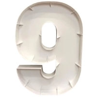 Каркас для аэромозаики &laquo;Цифра 9&raquo;, Белый, 100 см, 1 шт.