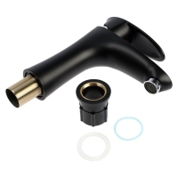 Смеситель для раковины ZEIN Z3661, однорычажный, высота излива 12 см, ABS-пластик, черный Смеситель для раковины ZEIN Z3661, однорычажный, высота излива 12 см, ABS-пластик, черный