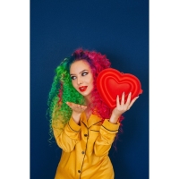 Форма для муссовых десертов и выпечки Доляна &laquo;Сердце&raquo;, силикон, 22&times;20&times;7 см, цвет МИКС