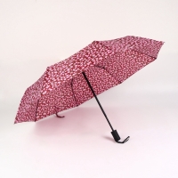 Зонт автоматический «Цветы», 3 сложения, 8 спиц, R = 47/55 см, D = 110 см, цвет МИКС Зонт автоматический «Цветы», 3 сложения, 8 спиц, R = 47/55 см, D = 110 см, цвет МИКС