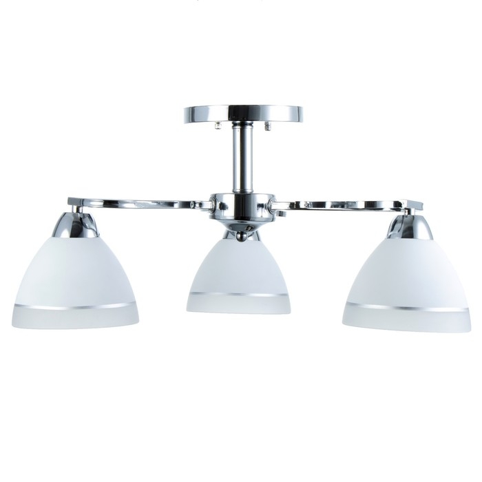 Люстра "Флёр" 3хЕ27 40Вт хром 57х57х25 см BayerLux